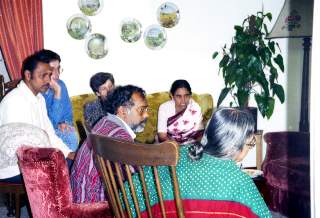 S. Ram Bharati with family