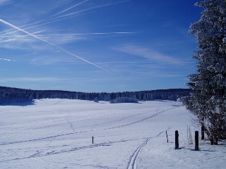 Balade � ski sur les plateaux du Jura Vaudois