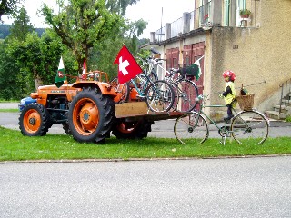 Passage du Tour de France 2009 � L'Auberson, �tape Pontarlier-Verbier